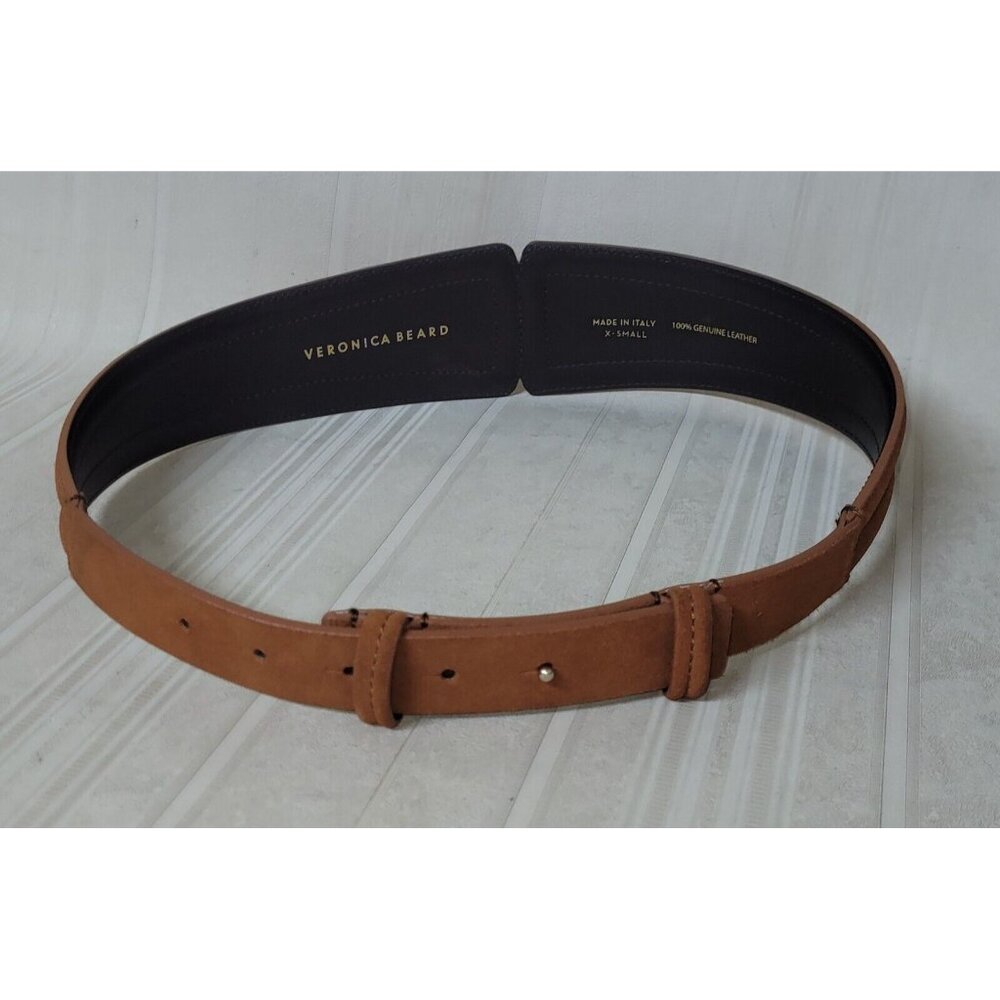 Veronica Beard  Suede 100 % Genuine Leather Belt Size X - Small